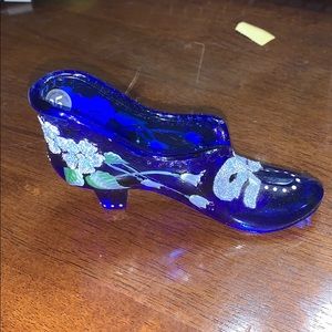 Fenton Glass Shoe